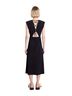 A.L.C. Solid Black Casual Dress Size 6 - photo 1