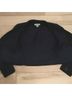 Emanuel Ungaro 55% Silk 45% Linen 100% Acetate Solid Black Blue Blazer Size 8 - photo 10