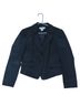 Emanuel Ungaro 55% Silk 45% Linen 100% Acetate Solid Black Blue Blazer Size 8 - photo 4
