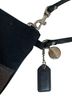 Coach Color Block Graphic Solid Black Gray Silver Wristlet One size - photo 6