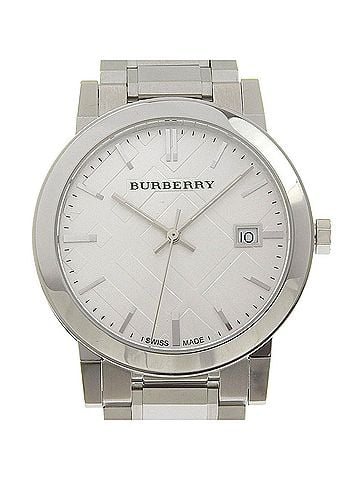 Burberry Burberry BU9000 Stainless Steel Watch, Silver, Quartz, Analog Display, Silver Dial, Women's. (view 1)