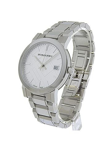 Burberry Burberry BU9000 Stainless Steel Watch, Silver, Quartz, Analog Display, Silver Dial, Women's. (view 2)