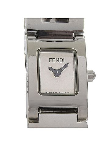 Fendi Fendi FENDI Logo Watch 3150L Stainless Steel Quartz Analog Display Silver Dial Women's (view 1)
