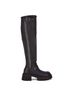 Andrea Black Women's Knee High Combat Boots Size 6 - photo 1