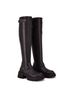Andrea Black Women's Knee High Combat Boots Size 6 - photo 5