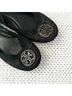 Tory Burch Tweed Black Gold Flats Size 6 1/2 - photo 5