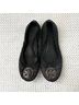 Tory Burch Tweed Black Gold Flats Size 6 1/2 - photo 6