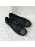 Tory Burch Tweed Black Gold Flats Size 6 1/2 - photo 4