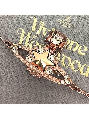 Vivienne Westwood Vivienne Westwood Orb Bracelet Star Astrid ORB Chain Pink Gold (view 1)