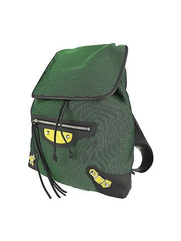 Balenciaga BALENCIAGA Balenciaga Traveler S Backpack Daypack 382830 Nylon Canvas Leather Green Black Rucksack (view 2)