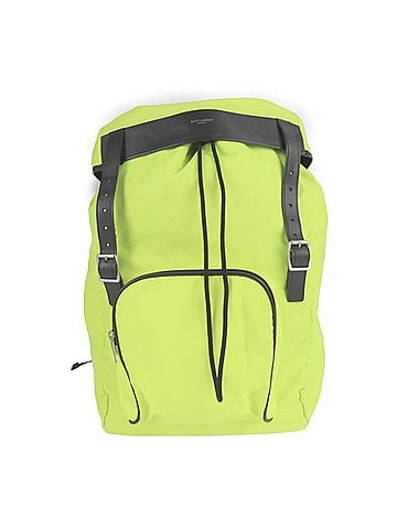 Yves Saint Laurent Yves Saint Laurent SAINT LAURENT PARIS Saint-Laurent Paris rucksack daypack 342609 nylon canvas leather neon yellow black backpack (view 1)