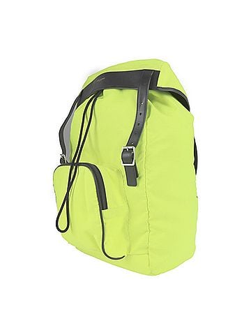 Yves Saint Laurent Yves Saint Laurent SAINT LAURENT PARIS Saint-Laurent Paris rucksack daypack 342609 nylon canvas leather neon yellow black backpack (view 2)