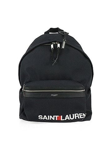 Yves Saint Laurent Yves Saint Laurent SAINT LAURENT PARIS Saint Laurent Paris Backpack Rucksack/Daypack 465448 Canvas Leather Black 2418073007080R1 (view 1)