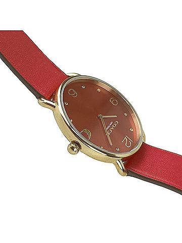 Coach COACH Elliott CA.158.7.34.2339 Watch, Red Gold, GP Leather, Men's and Women's (view 2)