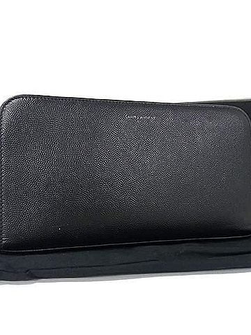 Saint Laurent SAINT LAURENT Saint Laurent wallet 328558 black leather round long for men and women (view 1)