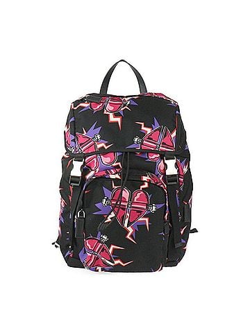 Prada PRADA Prada Frankenstein Backpack Universal Studios Collaboration Backpack/Daypack 2VZ135 Nylon Black Fuchsia R2415073007063 (view 1)