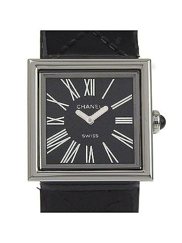 Chanel Chanel Mademoiselle H0525 Black Dial Stainless Steel/Enamel Leather Quartz 23mm Women's Watch (view 1)