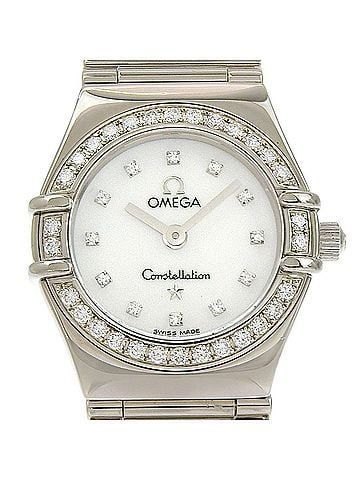 Omega Like New Omega Constellation Mini My Choice 1165 76 Mother-of-Pearl Dial 18K White Gold 64.3g Quartz 150th Anniversary Limited Edition of 999 Pieces (view 1)