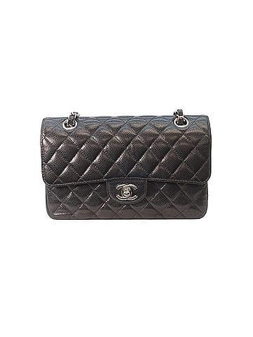 Chanel CHANEL A01113 Black Caviar Leather Silver Hardware Double Flap Matelassé 23 Chain Shoulder Bag for Women (view 1)