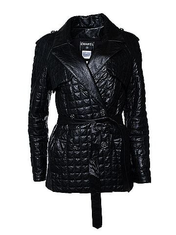 Chanel Chanel, black quilted leather jacket 2006 (view 1)