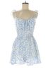 Lily Rose 100% Rayon Blue White Romper Size XL - photo 1