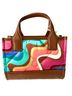 Kurt Geiger 100% Nylon Print Multi Color Leather Tote One size - photo 2