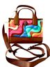 Kurt Geiger 100% Nylon Print Multi Color Leather Tote One size - photo 1
