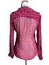 Baraschi 100% Silk Floral Pink Button-Down Shirt Size S - photo 2