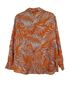 Unique Spectrum 100% Cotton Floral Orange Button-Down Shirt Size 2X - photo 2
