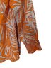 Unique Spectrum 100% Cotton Floral Orange Button-Down Shirt Size 2X - photo 4