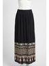 Johnny Was Print Black Evan Maxi Skirt Size M - photo 1