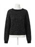 Z Supply Print Black Isabelle Sequin Sweater Size S - photo 1