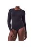 SPANX Solid Black Scoop Neck Long Sleeve Bodysuit Size XL - photo 2