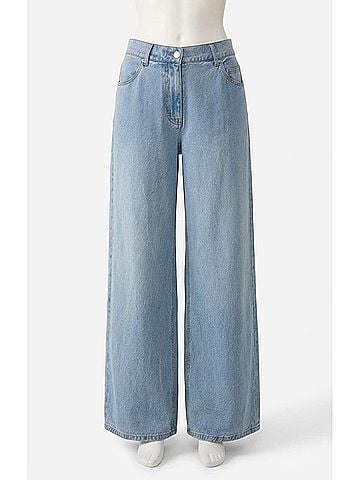 Z Supply Mia Loose Wide Leg Denim Pants (view 1)