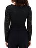 Z Supply Print Black Nightfall Lace Bodysuit Size L - photo 4