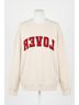 Z Supply Graphic Brown Oversized Lover Sweatshirt Size M - photo 1