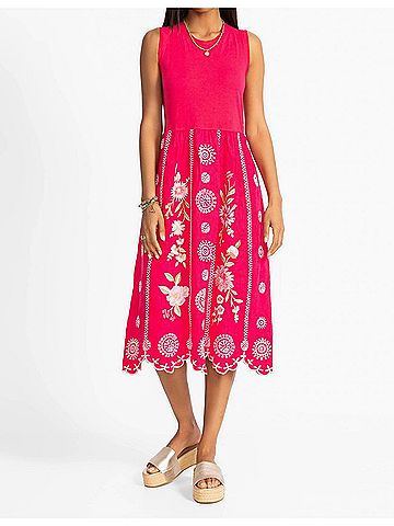 Johnny Was Della Mixed Media Tank Dress (view 2)