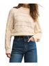 Z Supply Print White Cento Cable Sweater Size XS - photo 2