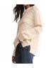 Z Supply Print White Cento Cable Sweater Size XS - photo 3