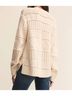Z Supply Print White Cento Cable Sweater Size XS - photo 4