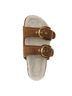 Veronica Beard Brown Prue Shearling Buckle Sandal Size 7 1/2 - photo 4
