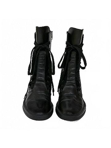 Ann Demeulemeester Women's Leather Combat Boots (view 2)