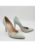 Gianvito Rossi 100% Suede Teal Heels Size EU 37 - photo 9