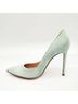 Gianvito Rossi 100% Suede Teal Heels Size EU 37 - photo 5