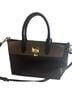 Nine West Black Green Leather Satchel One size - photo 1