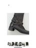 Stuart Weitzman 100% Leather Black Boots Size 9 1/2 - photo 3