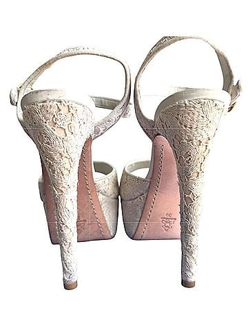 Alice + Olivia Lena Allover Lace Heels (view 2)