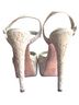 Alice + Olivia Floral Multi Color Ivory White Heels Size EU 39 - photo 2