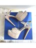 Alice + Olivia Floral Multi Color Ivory White Heels Size EU 39 - photo 10
