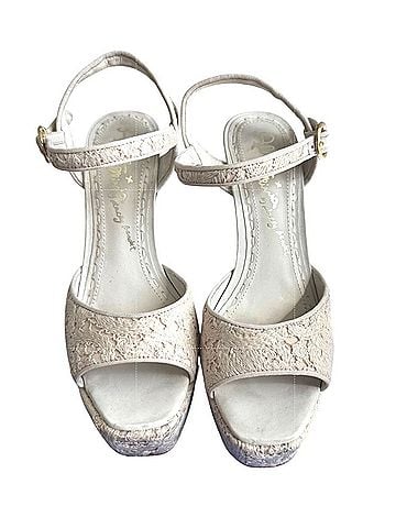 Alice + Olivia Lena Allover Lace Heels (view 1)